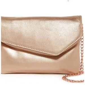 Hobo Daria Convertible Clutch Crossbody Bag Shoulder Bag Leather Gold